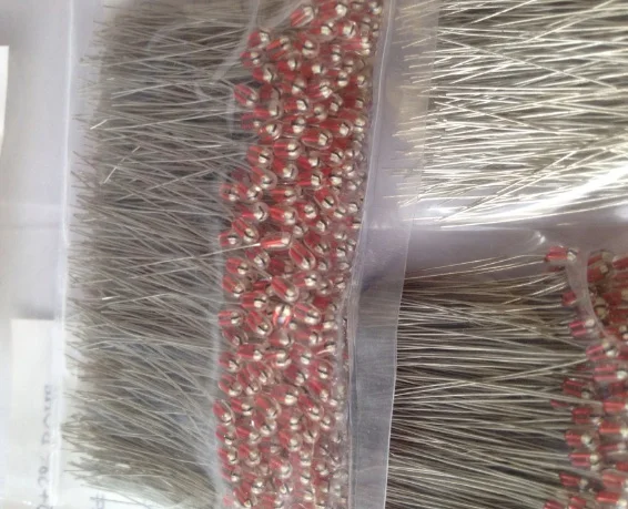 

Free Shipping brand new 500pcs/lot 3950 5K 1% Single-ended glass Thermal Resistor quality 3950 Resistor