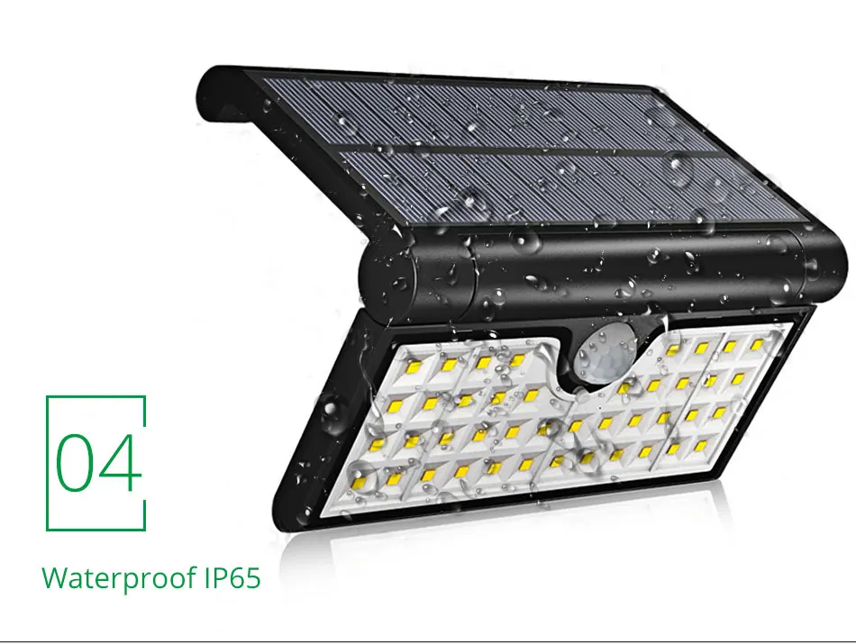 3 Modes Solar Wall Light Street Garden Outdoor Waterproof Modern LED Solar Powered Lamp Lithium Battery ABS Bright And Lasting (11)