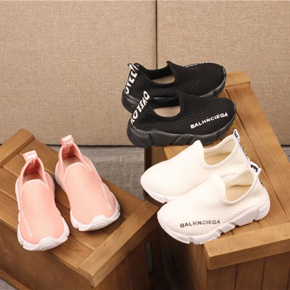 

Children Boys Girls Solid Letter Print Mesh Running Sport Sneaker Casual Shoes kids shoes kids shoes children shoes
