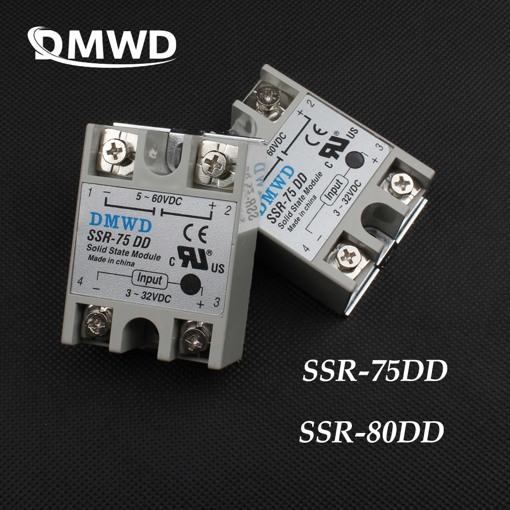 

TOP BRAND DMWD solid state relay SSR-75DD SSR-80DD 80A 3-32V DC TO 5-60 DC SSR 80DD 75DD 75A relay solid state