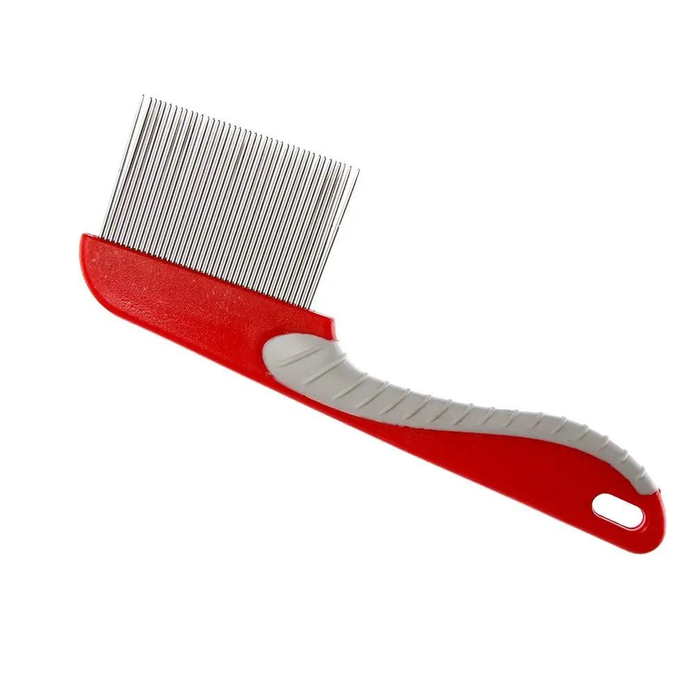 

Pet Dog2 sizes Comb Remove Fleas Lice Stainless steel Comb Dog Cat Hair Grooming Tool for Long-haired Medium-sized Dogs And Cats