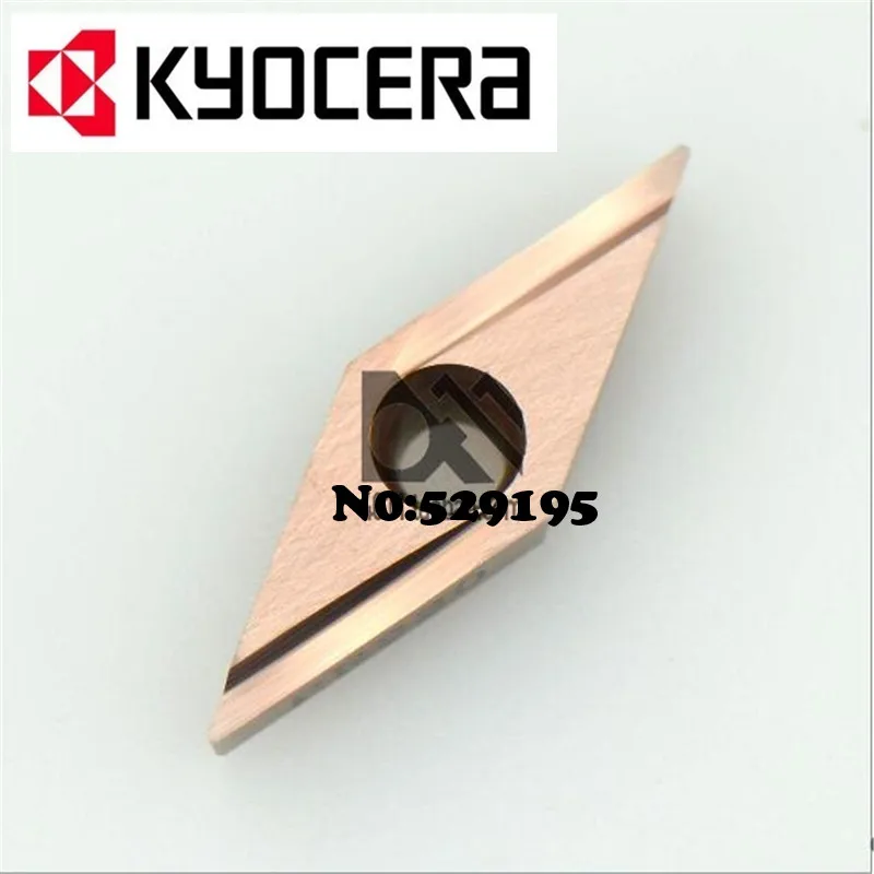 

kyocera 10pc VBGT110302R-Y KW10 Lathe Tools VBGT110302 VBGT 110302 plaquitas torno Carbide Inserts Soustruh Tools Lathe CNC Tool