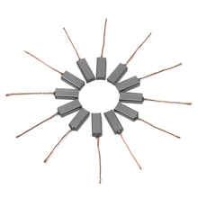 10 шт. Замена 4,5x6,5x20 мм Роторный Ручной инструмент угольные щетки провода ведущий генератор электродвигатель генератор щетка