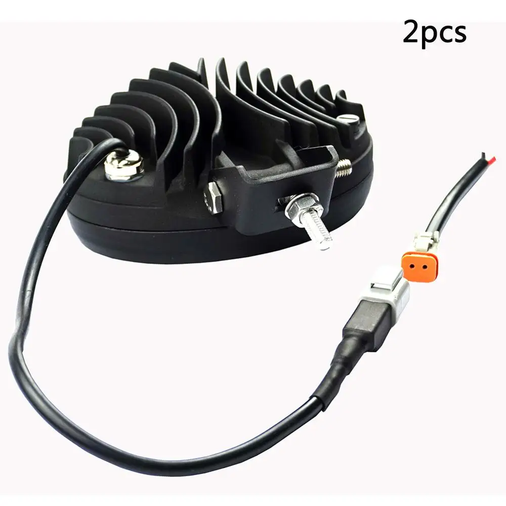 45W Oval Led work light driving light 12V 24V projector lens For truck ATV UTV 4x4 4wd offroad tractor lights off-road industrial marine heavy duty forklift mining agriculture farmer construction automotive (5)
