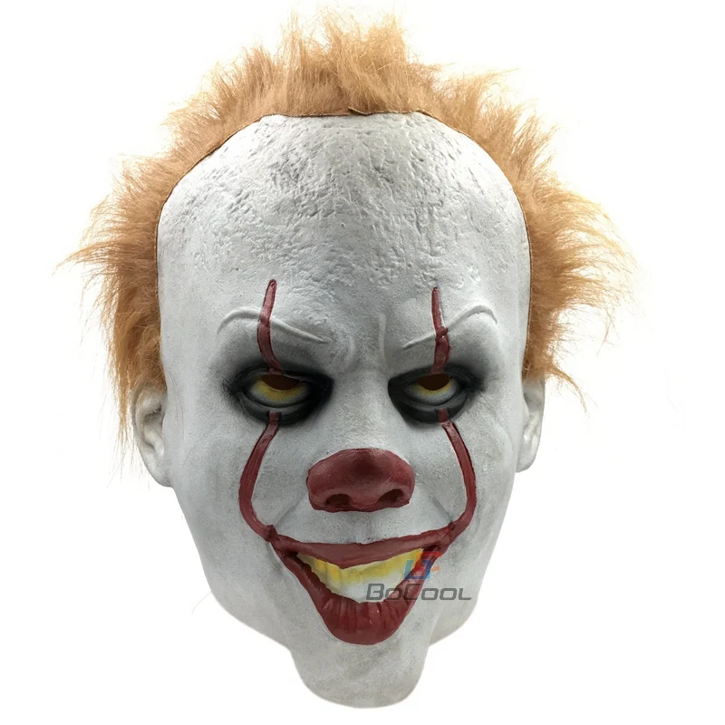 Стивен Кинг это пеннивайз Маска латекс Хэллоуин страшная Маска Косплей клоун партия маска реквизит