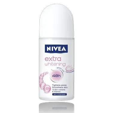 Nivea для женщин Экстра Отбеливание пор минимайзер антиперспирант дезодорант рулон(50 мл) X 2 бутылки