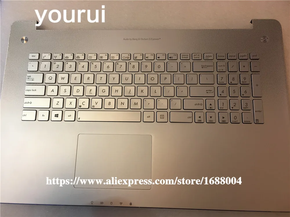 США RU стандартная клавиатура для ноутбука ASUS N750JK N750JV США раскладка клавиатура+ Упор для рук