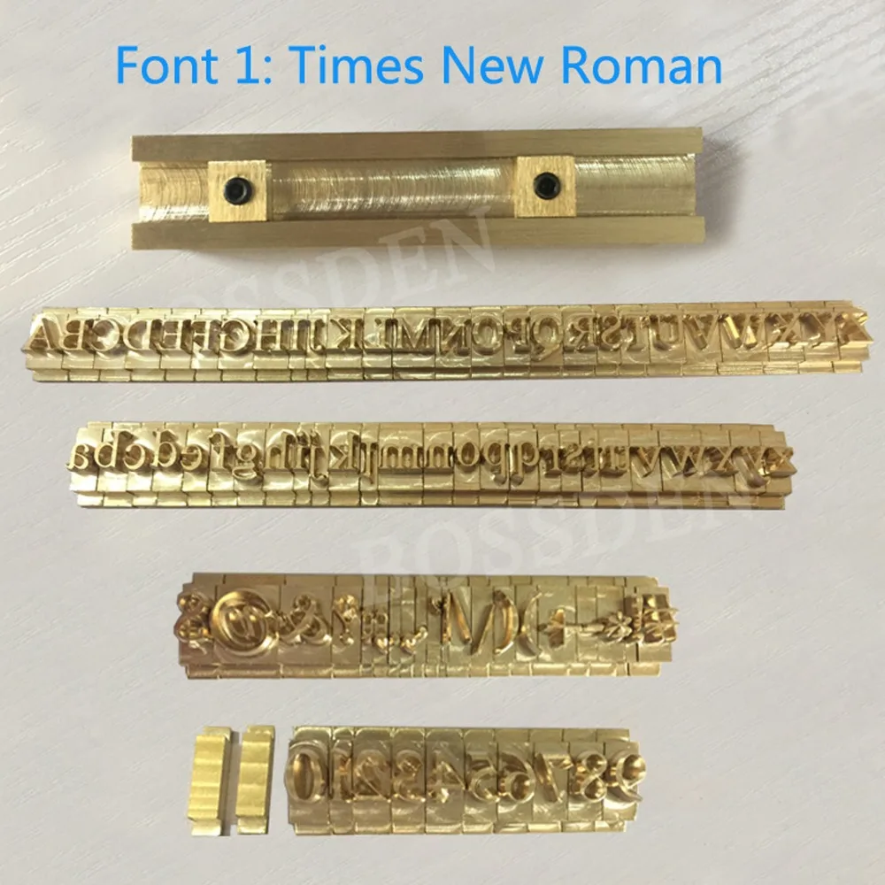

BOSSDEN Flexible T-slot Fixture Brass Alphabet Letter Die Cut Number Symbol Mold Logo Leather Stamper Craving Tool Brand Iron