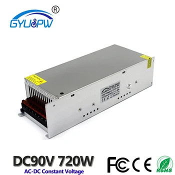 

720W 8A 90V DC Power Supply Switching Driver Transformer 220V AC to DC90V output for Industrial Equipment Machine Stepper Motor