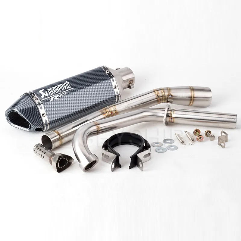 

For Yamaha YZF R15 2008 to 2017 R15 08-17 YZFR15 Slip-on Motorcycle Akrapovic Exhaust Pipe Muffler With Link Pipe Escape System