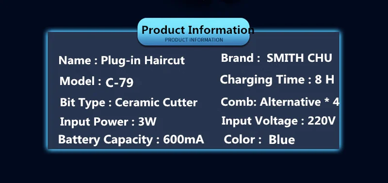 fio aparador barba barbeador máquina corte cabelo 220 v