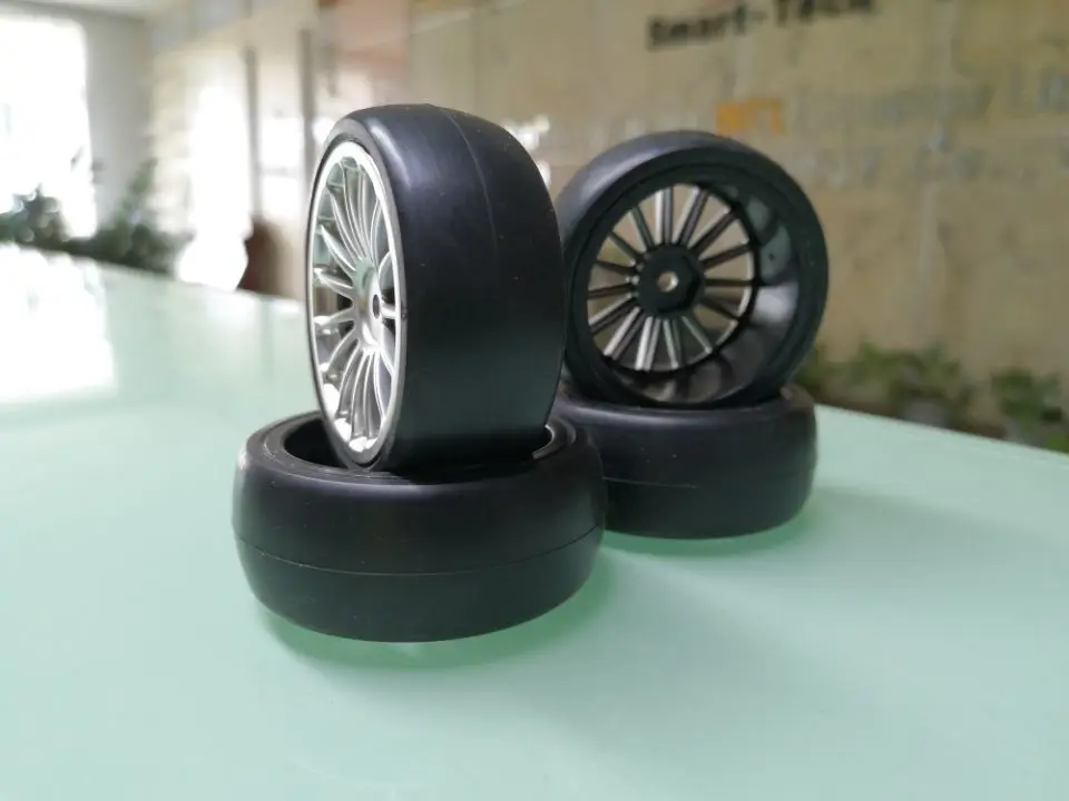 4 шт. резиновые шины 1/10 обод колеса для HSP HPI kyosho tamiya детали радиоуправляемого