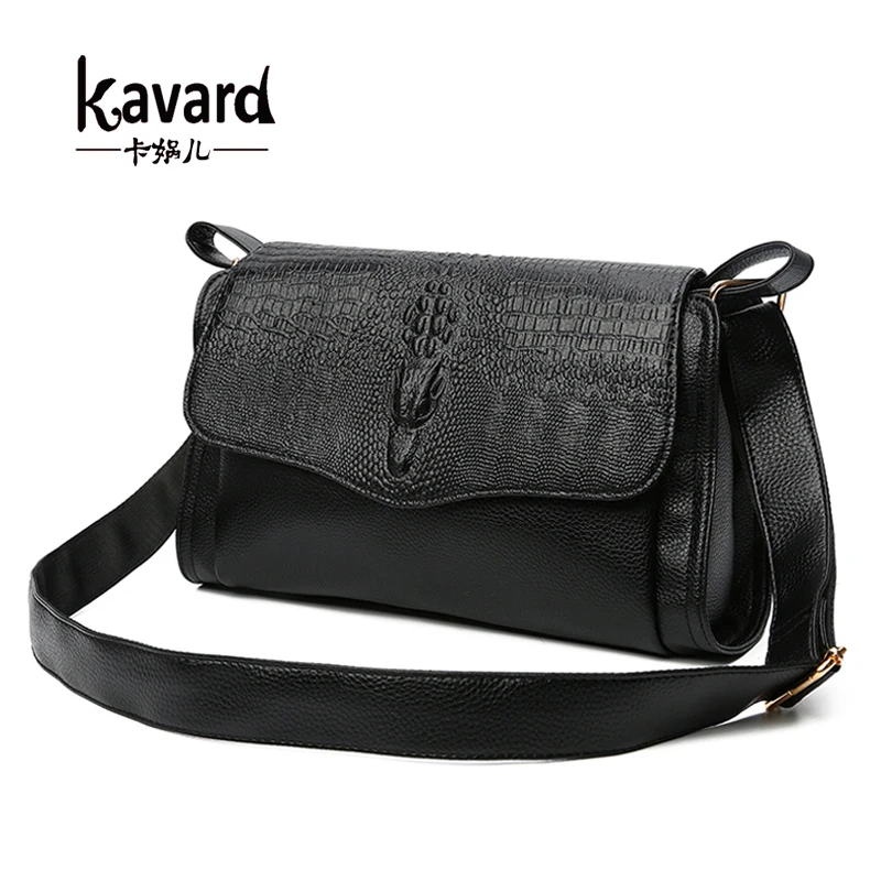 

Kavard Luxury Alligator Handbag Women Messenger Bags Crossbody Bags for Women Leather Shoulder Bag Designer sac a mian bolsos