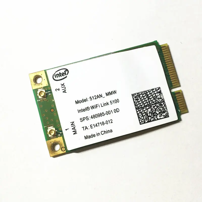 Беспроводная карта адаптера для Intel 5100 5100agn WIFI 512AN_MMW 300 Мбит/с Mini full PCI E WLAN 2 4/5 ГГц