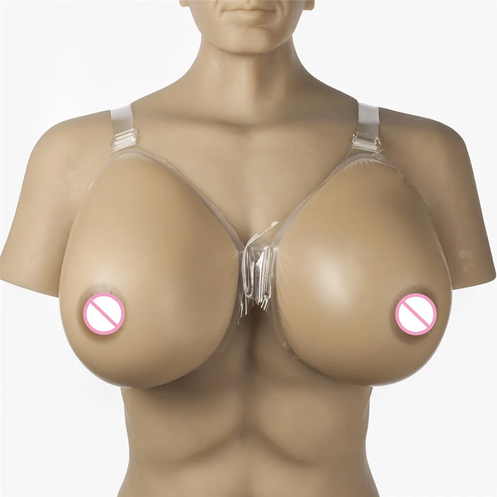Большой силиконовый бюстгальтер для груди, 5000 г/пара, силиконовая КАПЛЕВИДНАЯ грудь, Трансвестит, искусственный усилитель груди