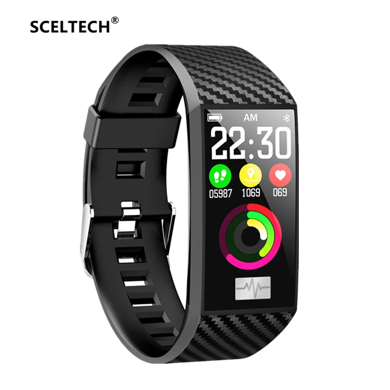 

SCELTECH DT58 Smart Bracelet IP68 Waterproof ECG Heart Rate Monitor Fitness Tracker Blood Pressure Watch Sports Smartband Band