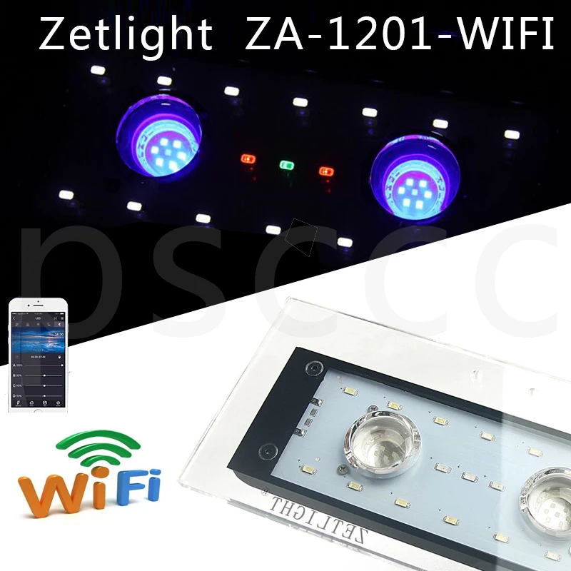 ZET светильник ZA-1201L ZA1201 ZA1201WIFI светодиодный светильник коралловый для выращивания морских рифов белый синий аквариум для рыб SPS LPS цвет для выращивания