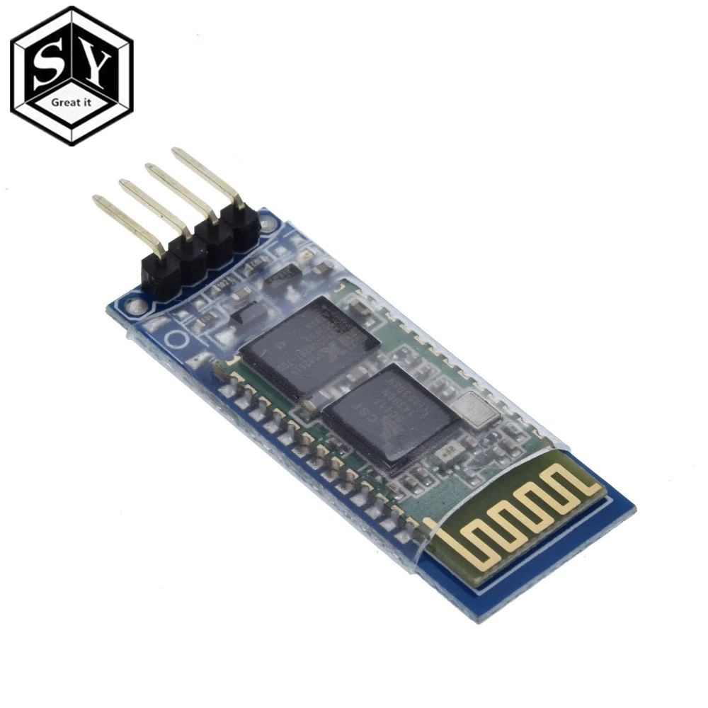 Здорово 1 шт. HC06 HC-06 Беспроводной Серийный 4 Pin Радиотрансивер RS232 ttl Bluetooth модуль Подключаемый модуль для arduino