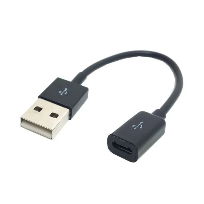 

Black USB 2.0 Male to Micro USB B Type 5pin Female Connector Extension Cable 10cm
