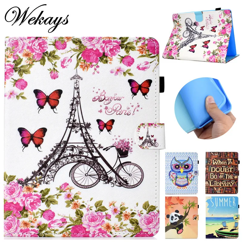 Wekays для Apple Ipad Air 2 6 A1566 A1567 Мультяшные Совы Кожаные чехлы Чехол Ipad6 чехол s Air2|Чехлы