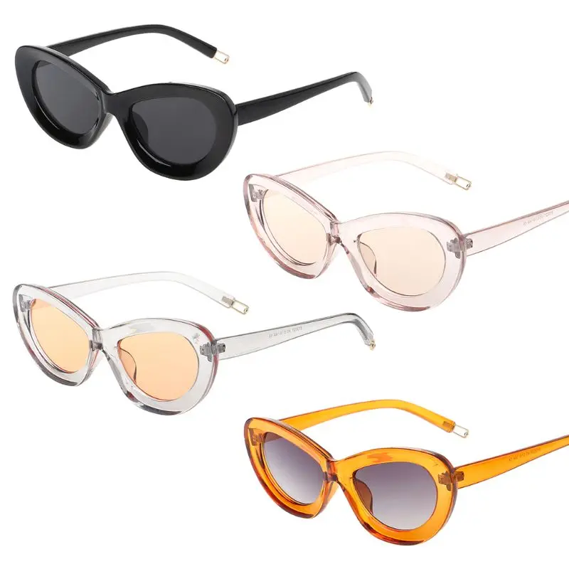 New Cat Eye Sunglasses Candy Color Large Frame Eyewear UV400 Protective