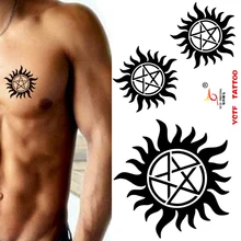 chest temporary tattoos stickers waterproof Supernatural high quality health sexy body makeup