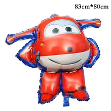 3D Super Asas Folha de Balão de Hélio Ballon globos SuperWings Jett 1 pcs Decorações Da Festa de Aniversário Crianças brinquedos infláveis bolas de ar