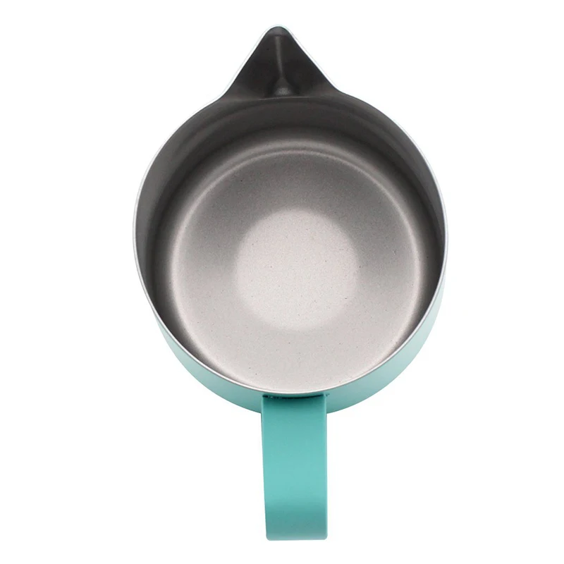 Coffee Milk Steaming Frothing Pitcher Stainless Steel Non-Stick Milk Jug Pull Flower Cup For Coffee Cappuccino Latte Art Milk Frother Jug Milk Frothing Jug