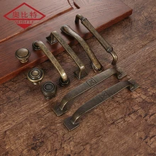 AOBITE Retro Metal Antika Pirinç 128mm mutfak çekmecesi dolap kapağı tutacağı Mobilya Kolları Dolap Dolap çekme kolları 610(China)