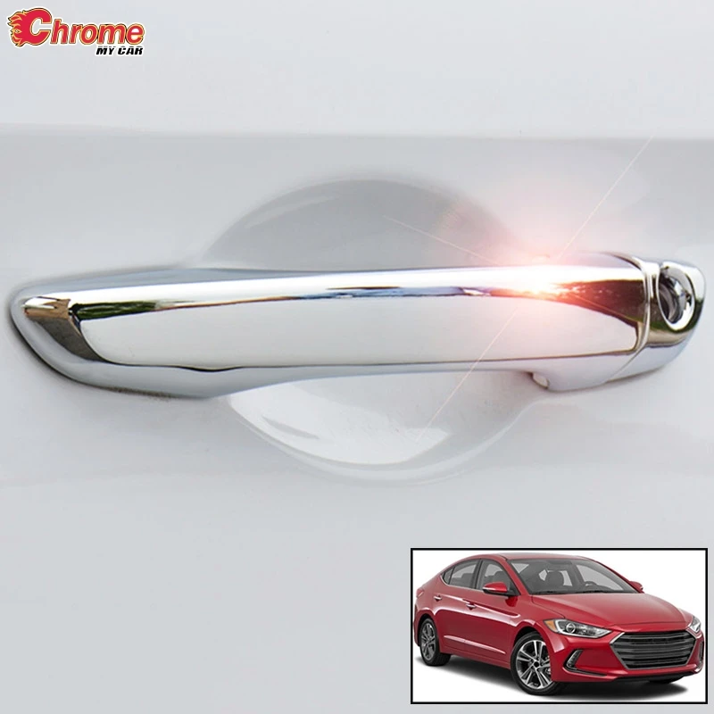 Для Hyundai Elantra Avante AD 2017 2018 хромированная крышка для дверных ручек крышки защелки