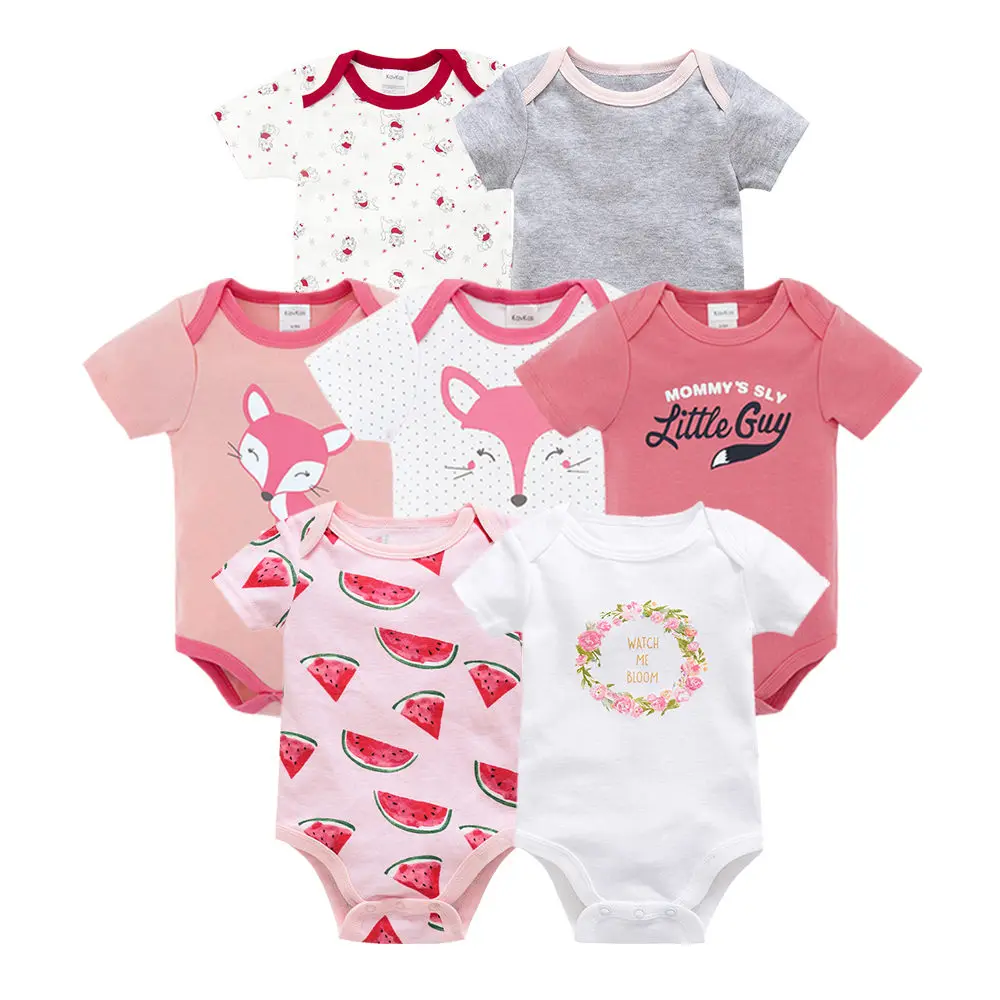 Бренд vetement bebe; лето г.; 7 шт./лот; одежда для маленьких девочек; roupas de bebe recien nacido; Одежда для новорожденных девочек 3, 6, 9, 12 месяцев