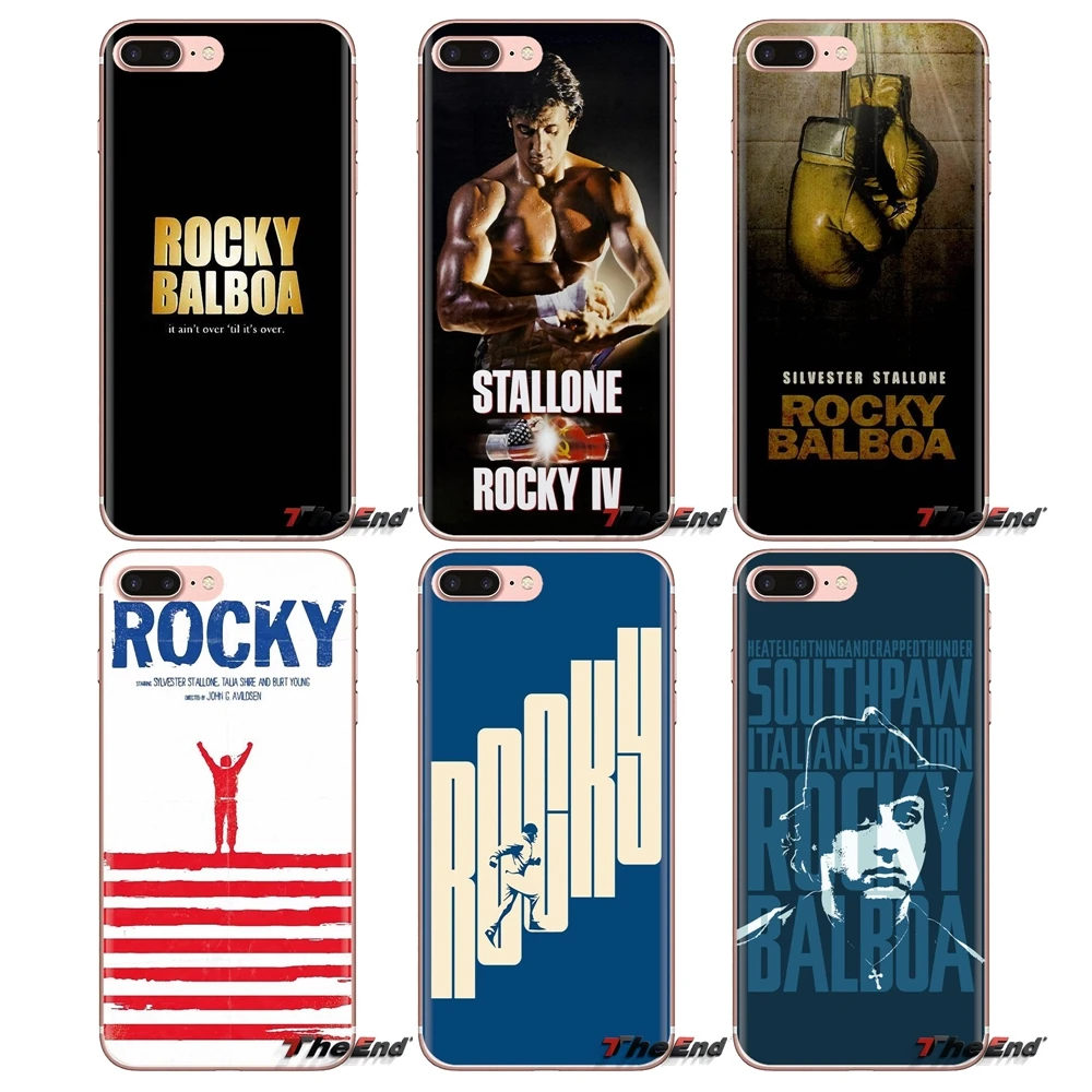 

Soft Transparent Cases Covers For iPod Touch Apple iPhone 4 4S 5 5S SE 5C 6 6S 7 8 X XR XS Plus MAX Rocky Balboa