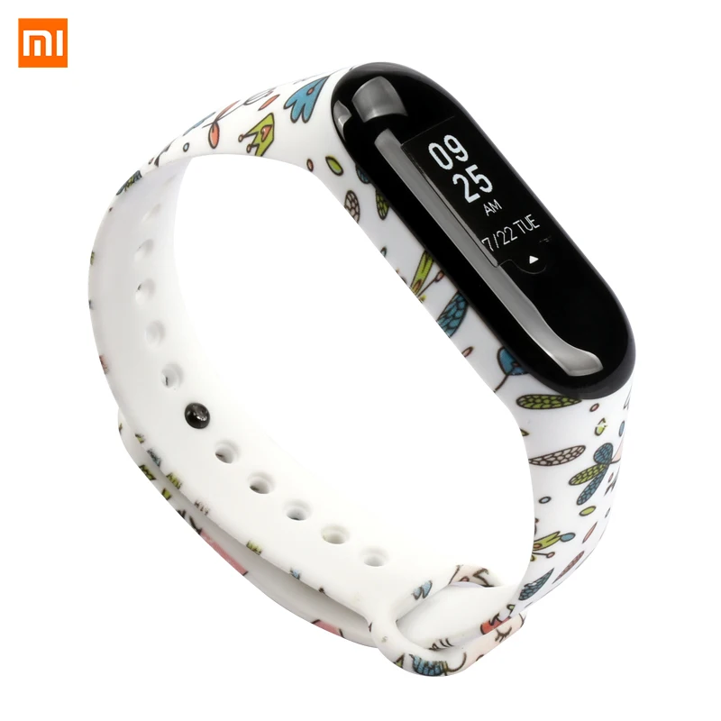 Спортивный фитнес браслет для Xiaomi Mi Band 3 модные часы с милым силиконовым ремешком