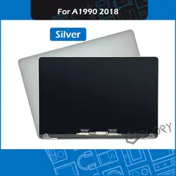 Mid 2018 Новый Серебряный ноутбук Экран Замена для Macbook Pro retina 15 "A1990 ЖК-дисплей Экран сборки EMC 3215 MR932 MR942