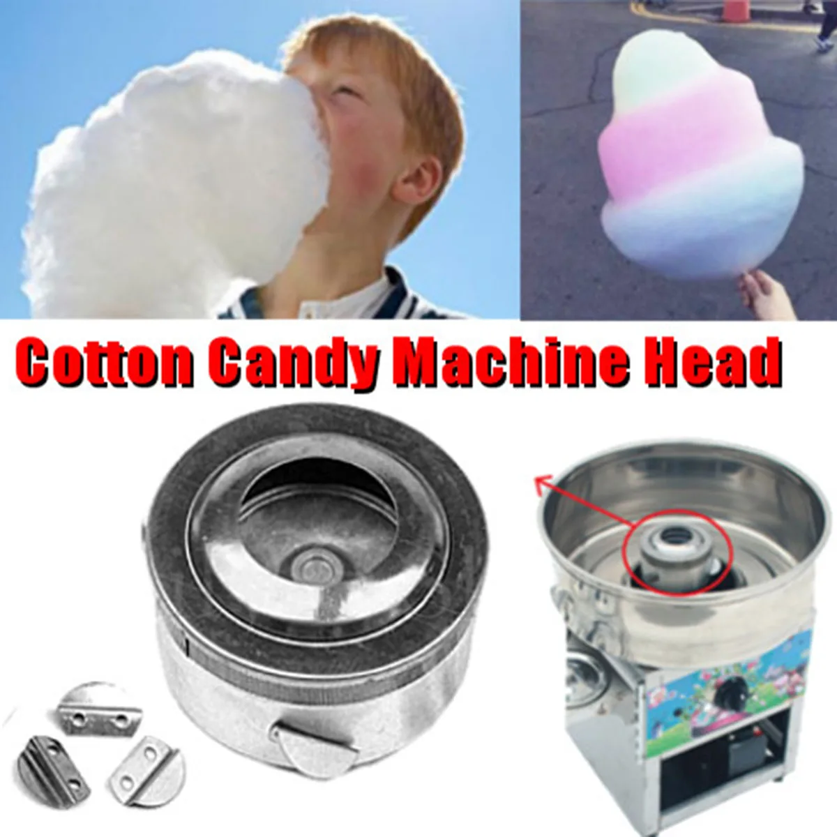 

Cotton Candy Machine Head Machine Sugar Extractor Sugar Head Cotton Candy Machine Accessories