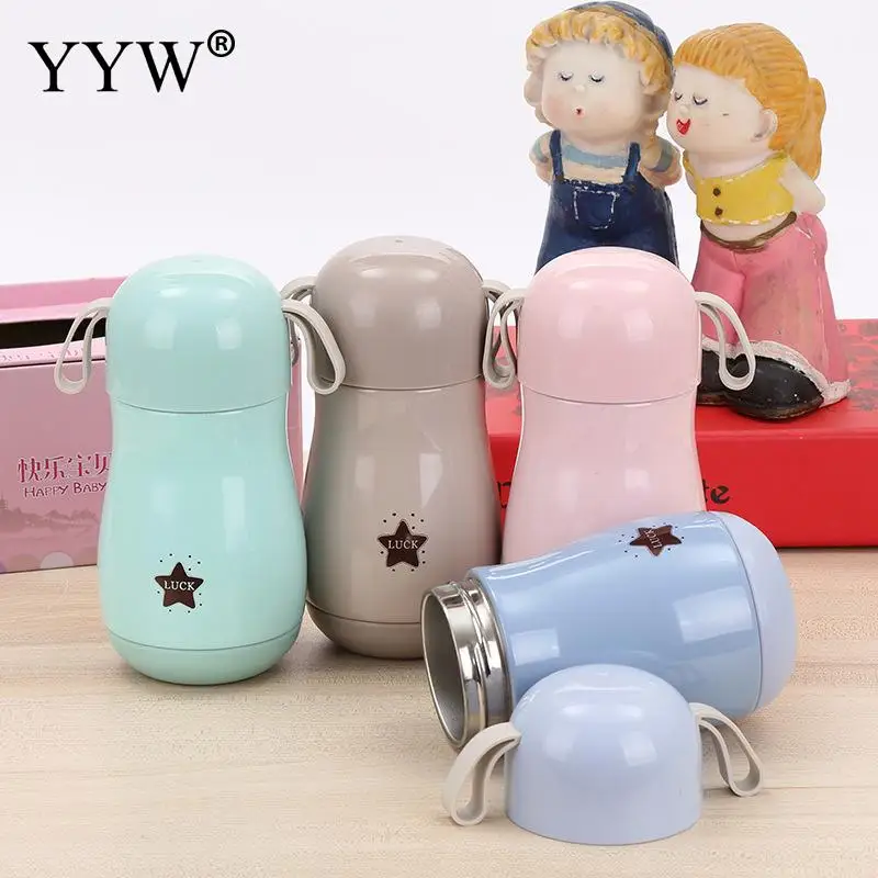 300ml Cute Thermos Cup Mug Vacuum Stainless Steel Insulated Mugs Thermal Bottle Thermoses Vacuum Flask Portable Water Bottles