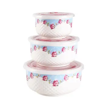 

AsyPets 3Pcs/Set Large Medium Small Size Preservation Bowls Set