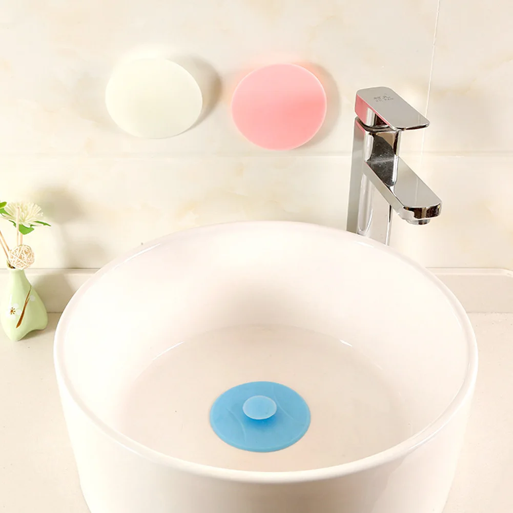 

Leakage-proof stopper sink water plug rubber Circle Silicon Drain Plug bathroom Basin Laundry Sink Bathtub stopper Candy Color