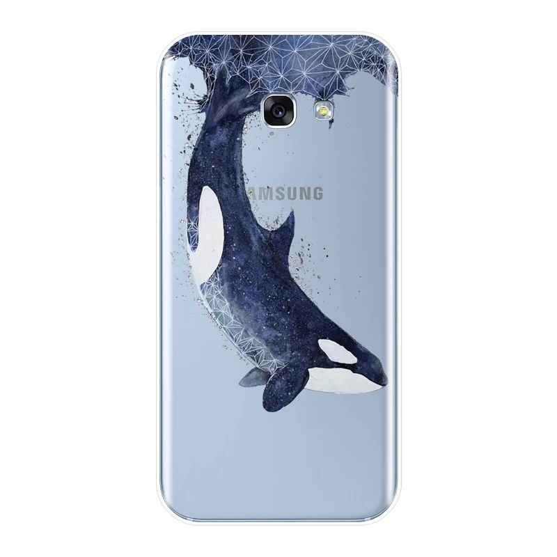 Мягкий чехол для телефона Samsung Galaxy A6 A7 A8 2018 A3 A5 2016 2017 Силиконовая задняя крышка Plus