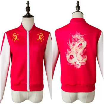 

Ralph Breaks the Internet: Wreck-It Ralph 2 Cosplay Costume Red Girls Jacket Princess Mulan Costume Zipper Jacket Coat