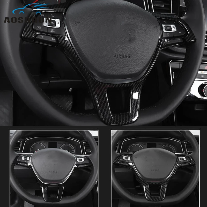 

car-styling Car steering wheel decoration cover Car Accessories For VW Volkswagen T-ROC 2017 2018