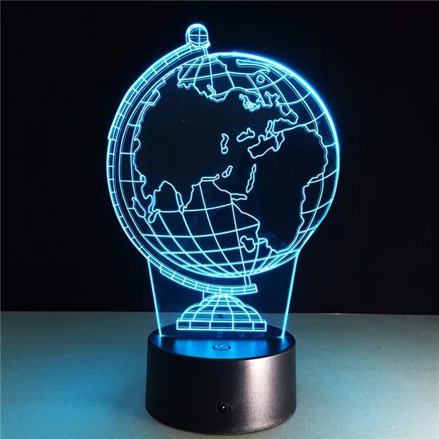 Earth Globe DIY Atmosphere Led Lamp 3D Illusion6