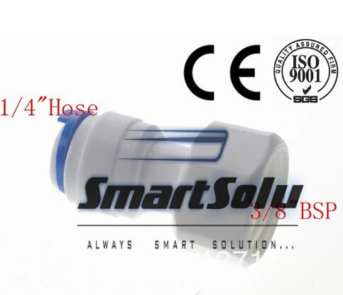 

Free shipping 1/4" OD Hose Connection 3/8" BSP Female Connector RO Water Reverse Osmosis Aquarium System connection fittings