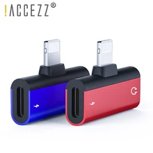 ACCEZZ 2 в 1 Зарядка аудио вызов адаптер для iphone X 8 плюс XS IOS 12 освещение зарядки разъем для наушников разветвитель Aux кабель