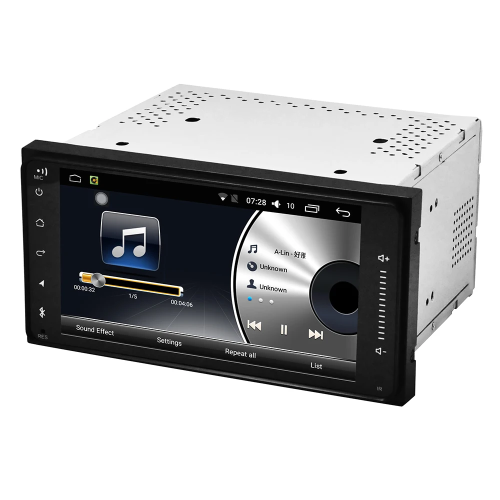7 дюймов 2 Din Android 1 система автомобильный DVD GPS аудио Радио мультимедийный плеер для