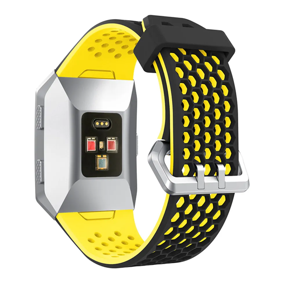Сменные ремешки для часов для Fitbit ionic дышащие регулируемые ремешки для Fitbit ionic умные аксессуары большие маленькие браслеты - Цвет: QFKJ-Ionic
