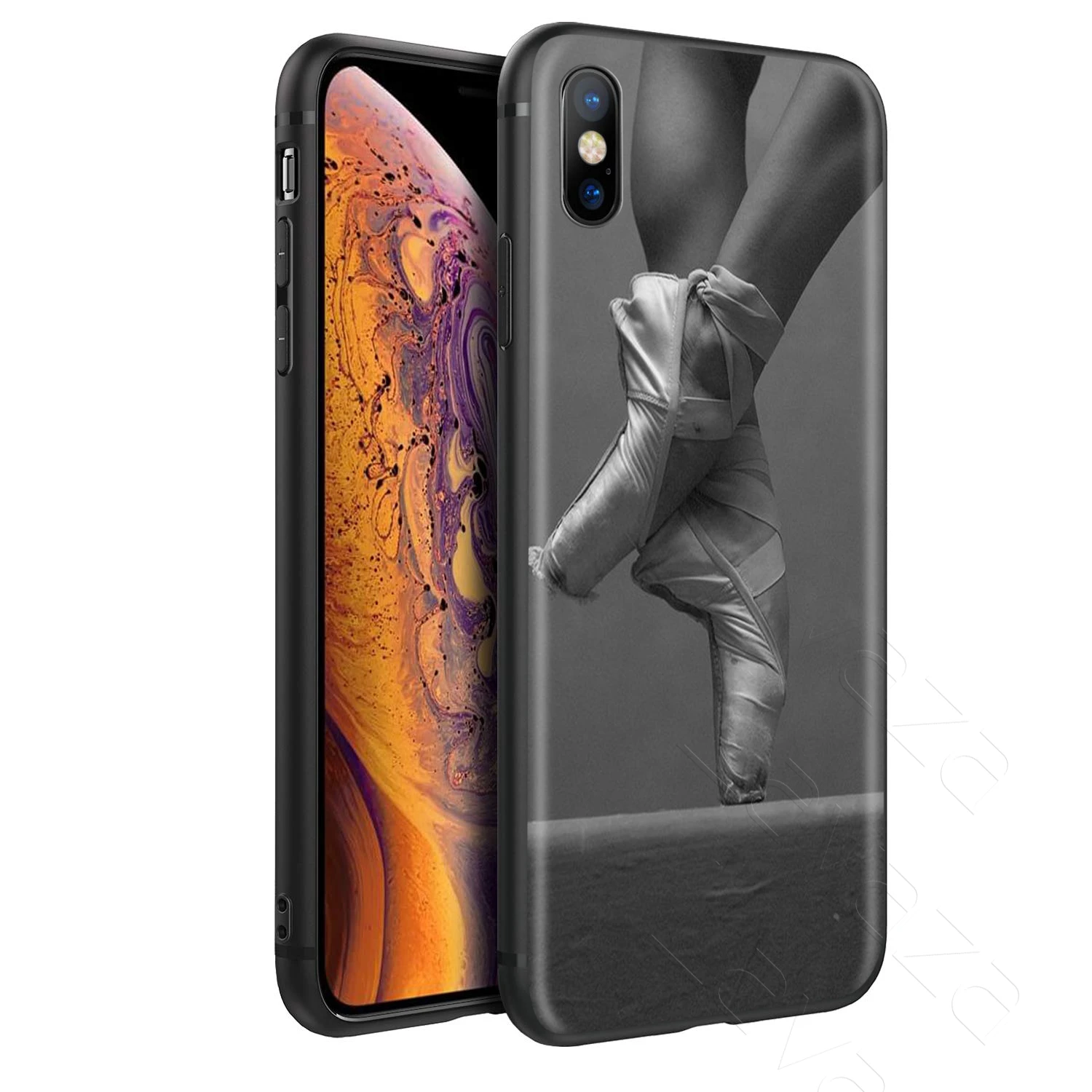 Lavaza девочка танец балет балерина тапочки чехол для iPhone 11 Pro XS Max XR X 8 7 6 6S Plus 5 5S se