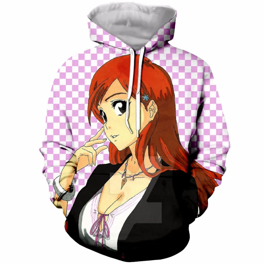 

YX GIRL NEW Bleach Anime Characters Female Sweatshirts Men/Women 3D Hoodies Tracksuit Trump Hoodie Pullovers Dropshipping