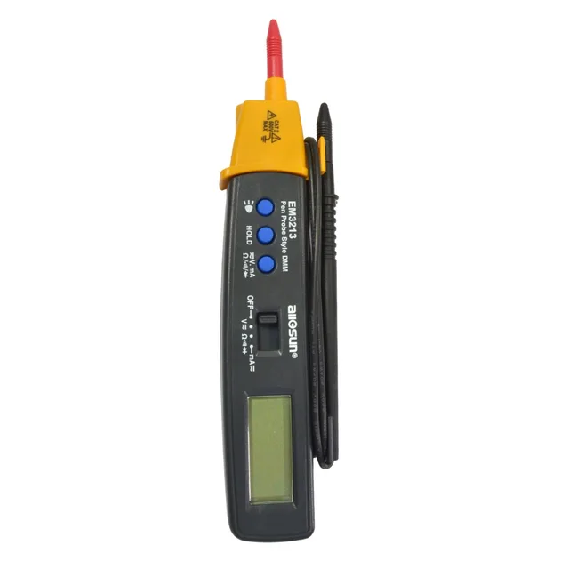 Cheap AutoRange Pen Style Digital Multimeter DMM AC DC Volt Amp Ohm Integrated Automotive Tester Resistance Continuity all-sun EM3213