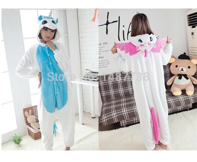 Kigurums новая Пижама с единорогом Kawaii Onesie аниме худи пижамы косплей для